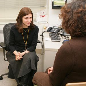 Social Worker in an Office